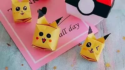 origami pikachu
